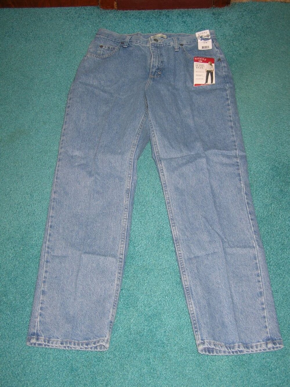 Women's Lee Riders Classic Denim Jeans Sz 12 Blue New 100% Cotton Slims You! 16